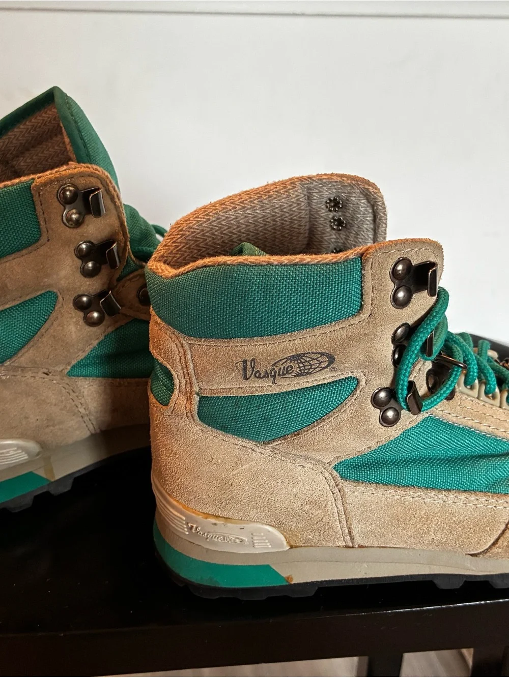 Vasque Teal and Tan Hiking Boots